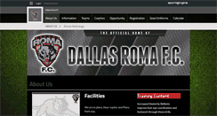 Desktop Screenshot of dallasromafc.com