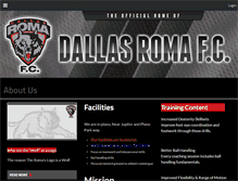 Tablet Screenshot of dallasromafc.com